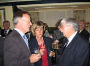 Dr. Antwerpes mit Partnerin und Prsident G. Beyer